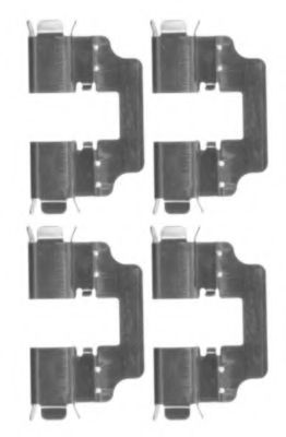 Set accesorii, placute frana