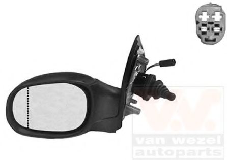 4028813 Oglinda exterioara VAN WEZEL 