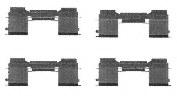 8DZ 355 205-051 Set accesorii, placute frana HELLA 