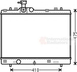 52002137 Radiator, racire motor VAN WEZEL 