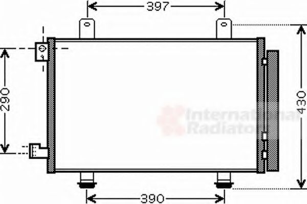 52005090 Condensator, climatizare VAN WEZEL 