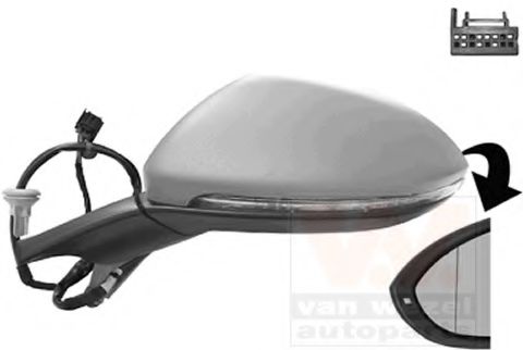 5766807 Oglinda exterioara VAN WEZEL 