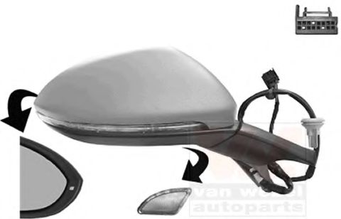 5766828 Oglinda exterioara VAN WEZEL 