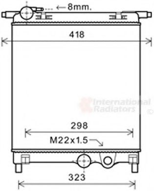58002325 Radiator, racire motor VAN WEZEL 