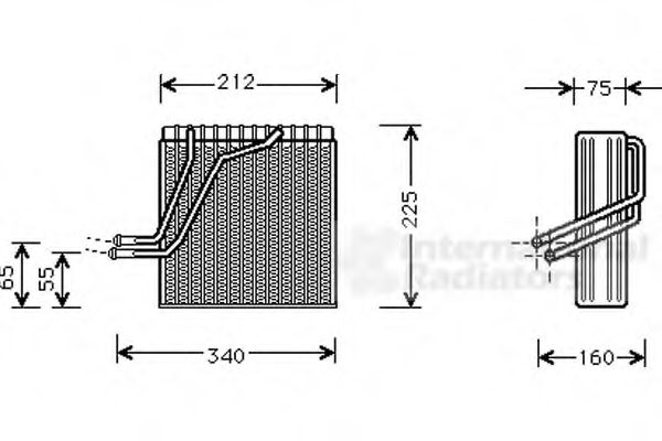 5800V030 evaporator,aer conditionat VAN WEZEL 