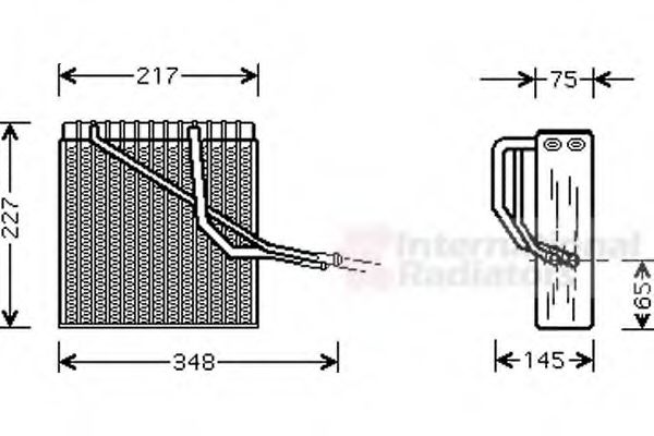 5800V055 evaporator,aer conditionat VAN WEZEL 