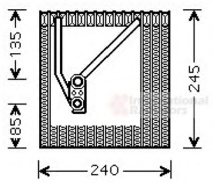 5800V242 evaporator,aer conditionat VAN WEZEL 