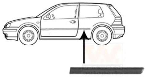 5888429 Elemente decorative/protectie, panou lateral VAN WEZEL 