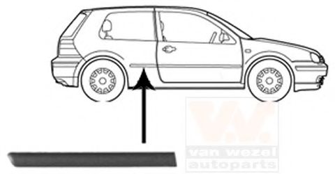 5888430 Elemente decorative/protectie, panou lateral VAN WEZEL 