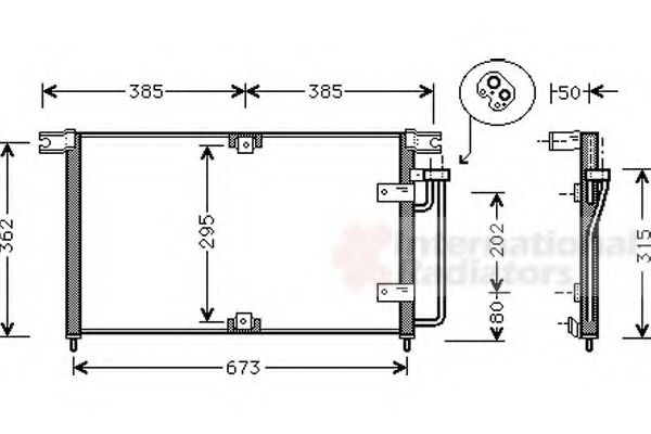 81005032 Condensator, climatizare VAN WEZEL 