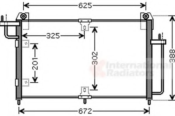 81005065 Condensator, climatizare VAN WEZEL 