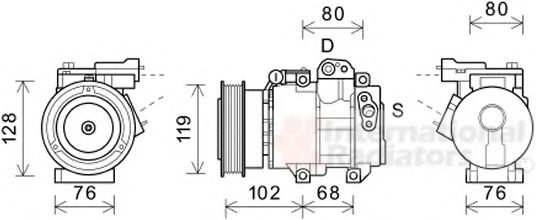 8300K244 Compresor, climatizare VAN WEZEL 