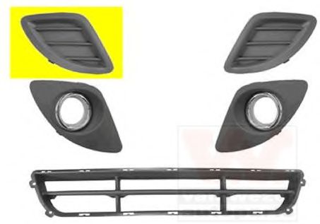 8353592 Grila ventilatie, bara protectie VAN WEZEL 