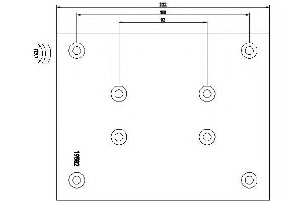 Set garnituri de frictiune, frana tambur 2