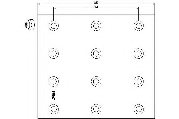 Set garnituri de frictiune, frana tambur 2