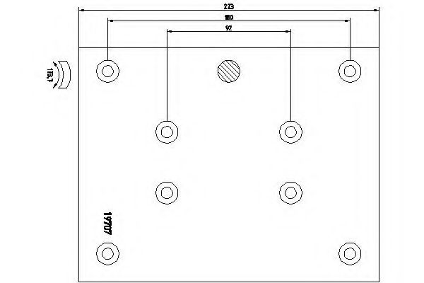 Set garnituri de frictiune, frana tambur 2