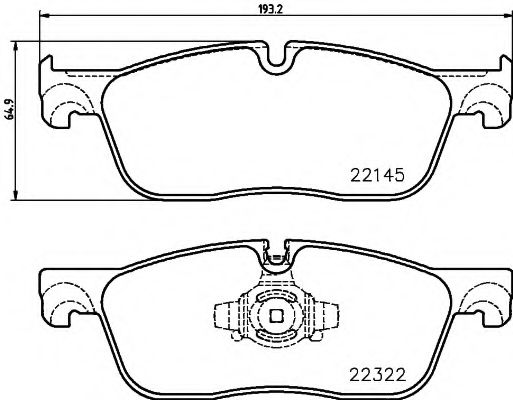 2214501 set placute frana,frana disc TEXTAR 