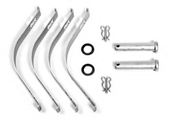 set placute frana,frana disc 2