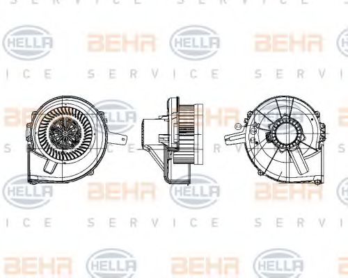 8EW 009 157-121 Ventilator, habitaclu HELLA 