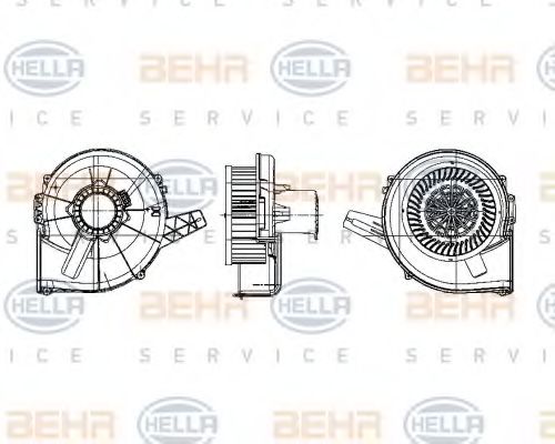 8EW 009 157-131 Ventilator, habitaclu HELLA 