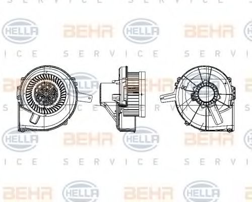 8EW 009 157-141 Ventilator, habitaclu HELLA 