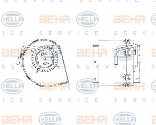 8EW 009 158-511 Ventilator, habitaclu HELLA 