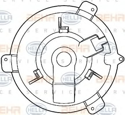 8EW 351 039-301 Ventilator, habitaclu HELLA 