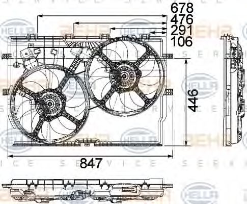 Ventilator, radiator
