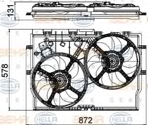 Ventilator, radiator