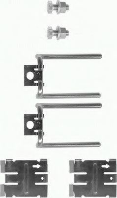 82016800 Set accesorii, placute frana TEXTAR 