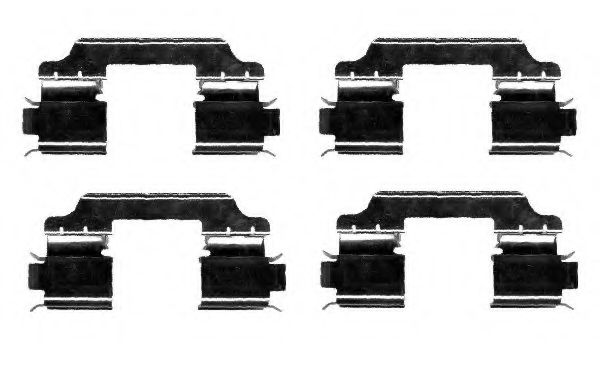 82055900 Set accesorii, placute frana TEXTAR 