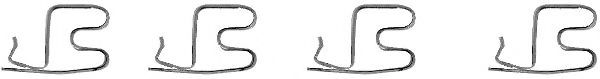 82058900 Set accesorii, placute frana TEXTAR 