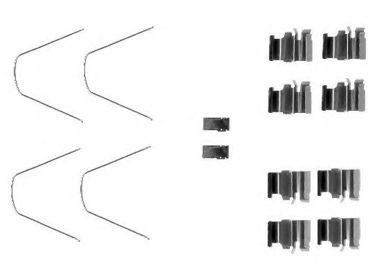Set accesorii, placute frana