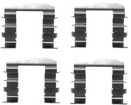 82073000 Set accesorii, placute frana TEXTAR 