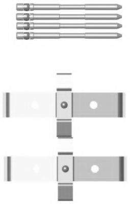 82505800 Set accesorii, placute frana TEXTAR 