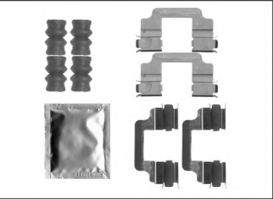82540900 Set accesorii, placute frana TEXTAR 