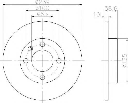 Set frana, frana disc 2