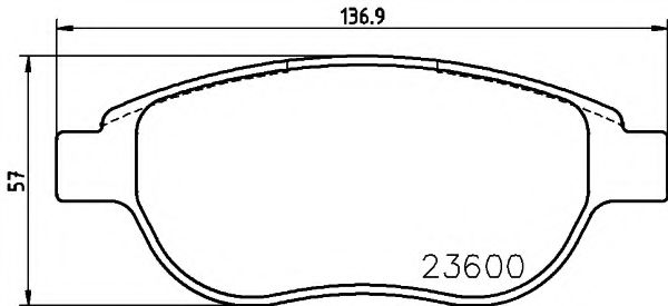 89007600 Set frana, frana disc TEXTAR 