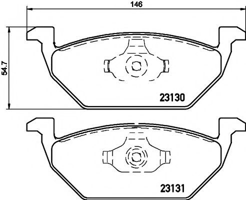 89013400 Set frana, frana disc TEXTAR 
