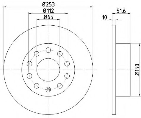 89015800 Set frana, frana disc TEXTAR 