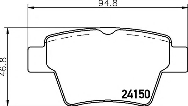 89017700 Set frana, frana disc TEXTAR 
