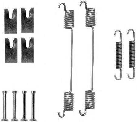 97031300 Set accesorii, sabot de frana TEXTAR 