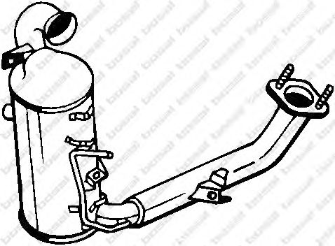 095-037 Filtru funingine/particule, sist.de esapament BOSAL 