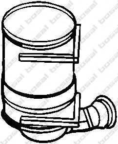 095-120 Filtru funingine/particule, sist.de esapament BOSAL 