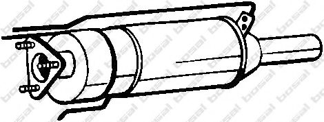 095-205 Filtru funingine/particule, sist.de esapament BOSAL 