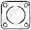 256-855 Garnitura, racord evacuare BOSAL 