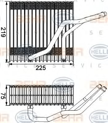 8FV 351 210-541 evaporator,aer conditionat HELLA 