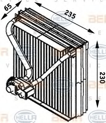 8FV 351 211-561 evaporator,aer conditionat HELLA 