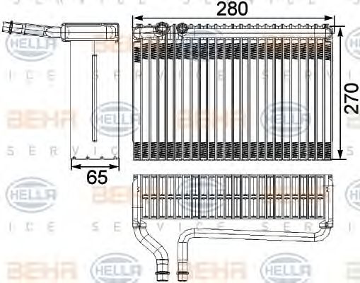8FV 351 330-381 evaporator,aer conditionat HELLA 