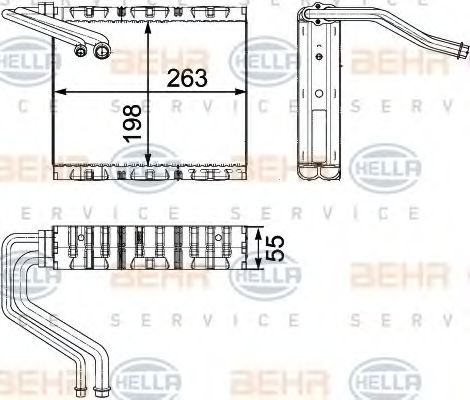 8FV 351 330-511 evaporator,aer conditionat HELLA 
